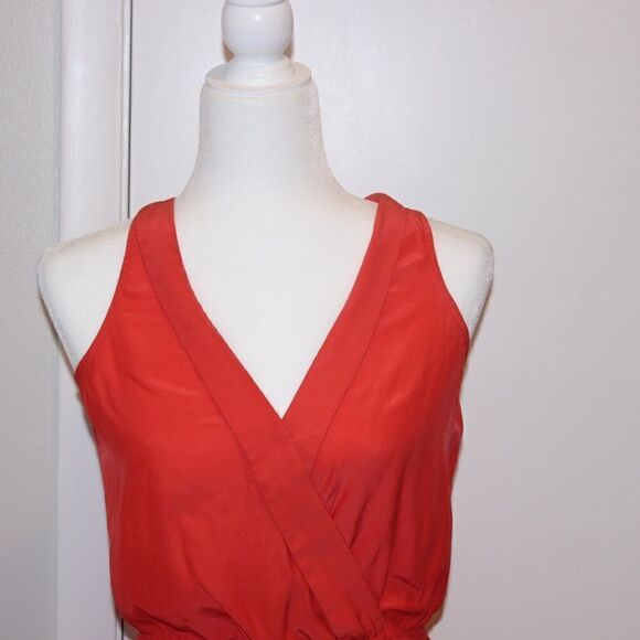 Parker Orange  Silk Mini Dress Women Size Small - Picture 3 of 14